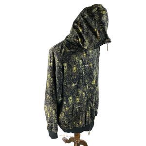 Crooked Ink Hidden Paper Bape-Like Full Zip Hooded Sweatshirt Jacket AOP‎ 4XL